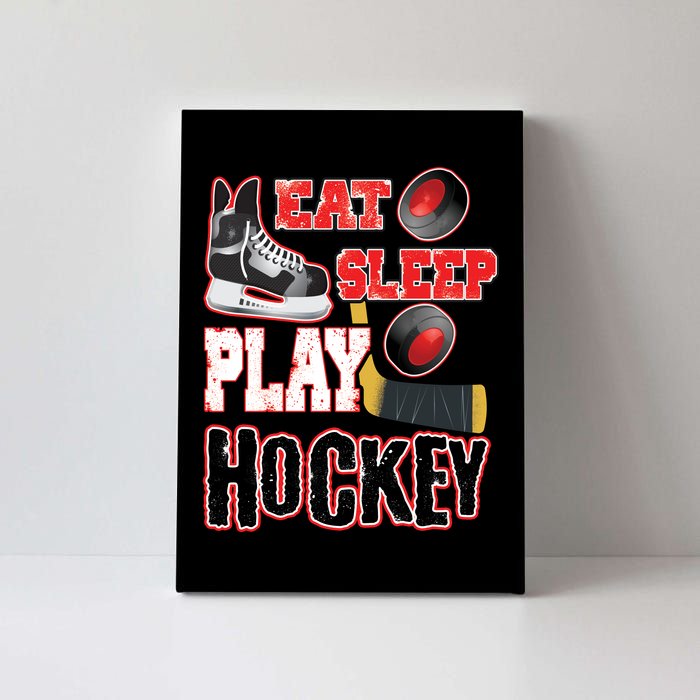 Eat Sleep Play Hockey Canvas