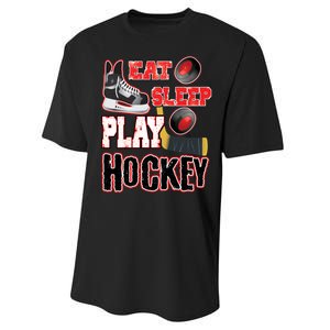 Eat Sleep Play Hockey Performance Sprint T-Shirt