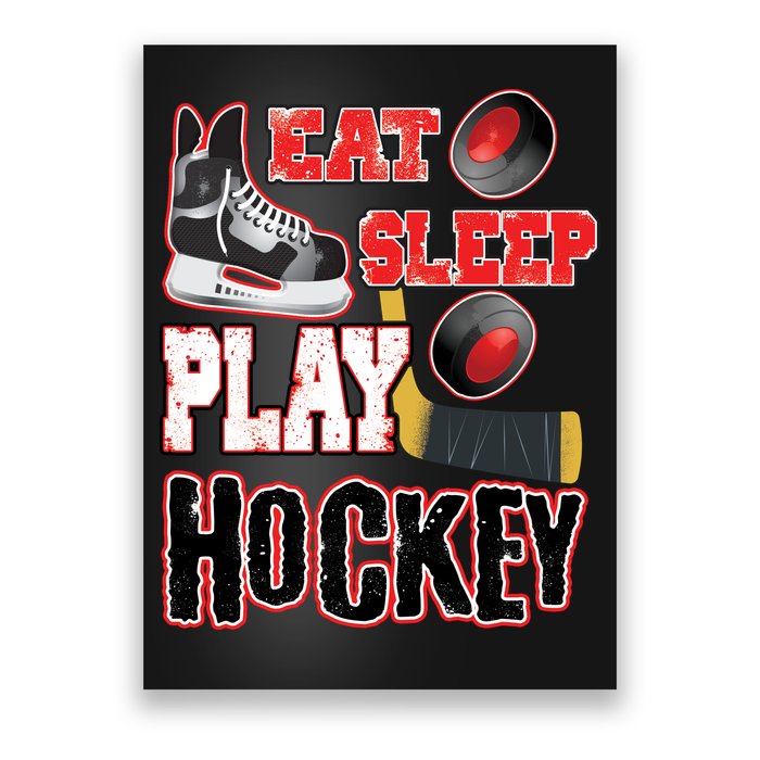 Eat Sleep Play Hockey Poster