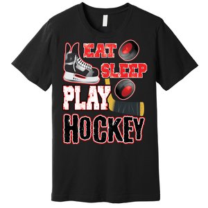 Eat Sleep Play Hockey Premium T-Shirt