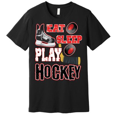 Eat Sleep Play Hockey Premium T-Shirt