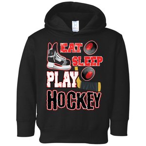 Eat Sleep Play Hockey Toddler Hoodie