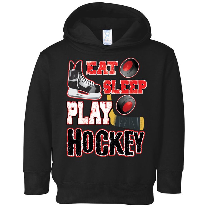 Eat Sleep Play Hockey Toddler Hoodie