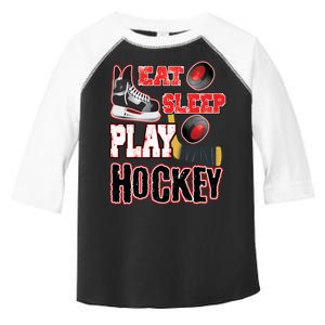 Eat Sleep Play Hockey Toddler Fine Jersey T-Shirt