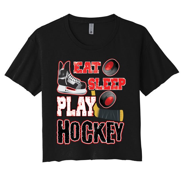 Eat Sleep Play Hockey Crop Top