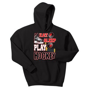 Eat Sleep Play Hockey Kids Hoodie