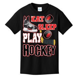 Eat Sleep Play Hockey Kids T-Shirt