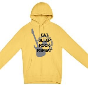 Eat Sleep Rock Repeat Premium Pullover Hoodie