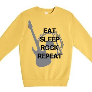 Eat Sleep Rock Repeat Premium Crewneck Sweatshirt