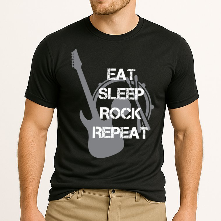 Eat Sleep Rock Repeat Performance Shirt