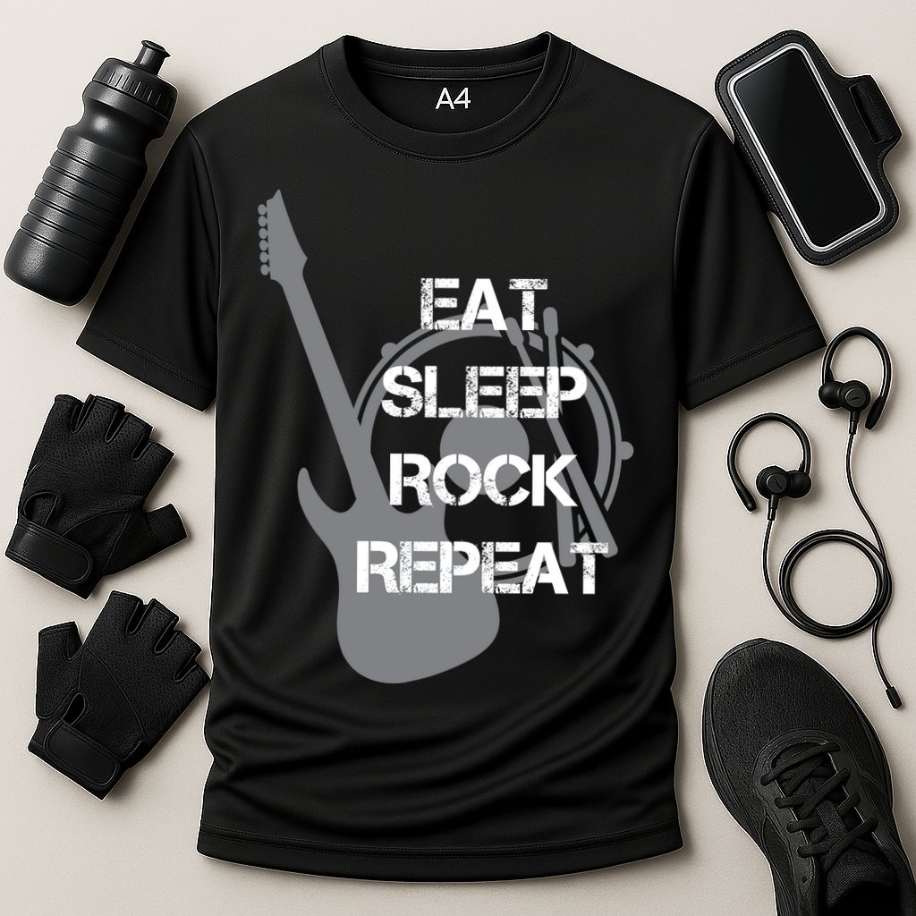 Eat Sleep Rock Repeat Performance Shirt