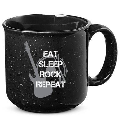 Eat Sleep Rock Repeat 15oz Campfire Ceramic Mug