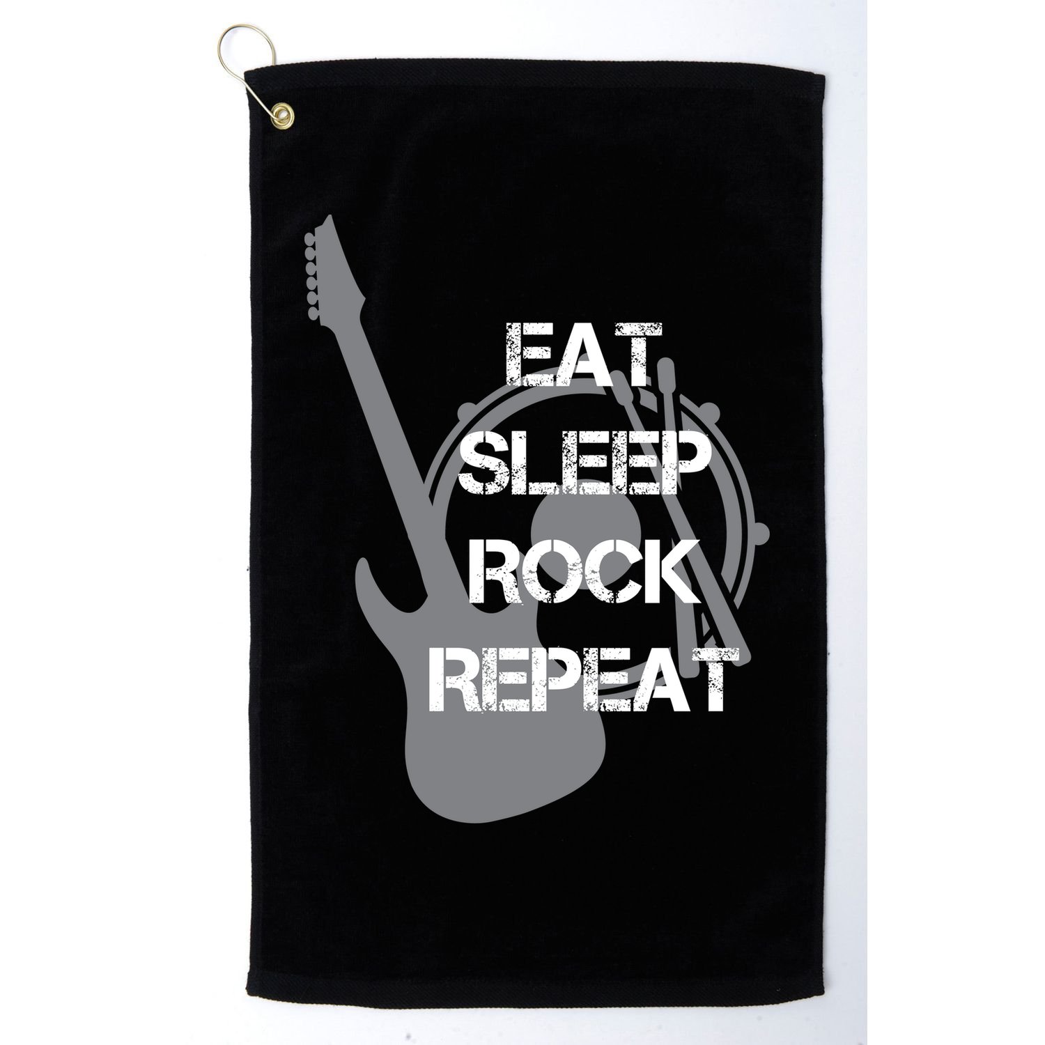 Eat Sleep Rock Repeat Golf Towel