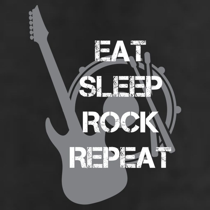 Eat Sleep Rock Repeat Golf Towel
