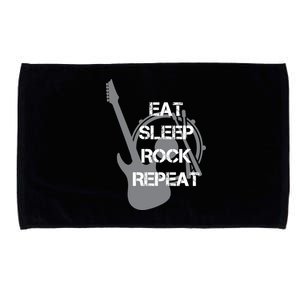 Eat Sleep Rock Repeat Microfiber Hand Towel