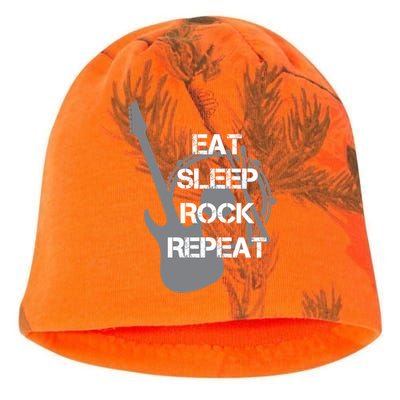 Eat Sleep Rock Repeat Kati - Camo Knit Beanie