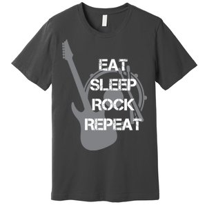 Eat Sleep Rock Repeat Premium T-Shirt