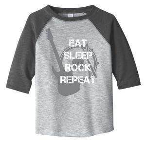 Eat Sleep Rock Repeat Toddler Fine Jersey T-Shirt