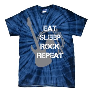 Eat Sleep Rock Repeat Tie-Dye T-Shirt