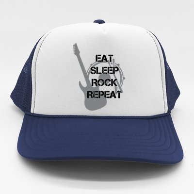 Eat Sleep Rock Repeat Trucker Hat