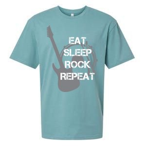 Eat Sleep Rock Repeat Sueded Cloud Jersey T-Shirt