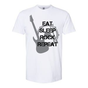 Eat Sleep Rock Repeat Softstyle CVC T-Shirt