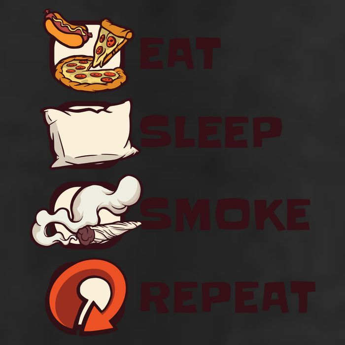 Eat Sleep Smoke Repeat Adult Drive Performance Visor
