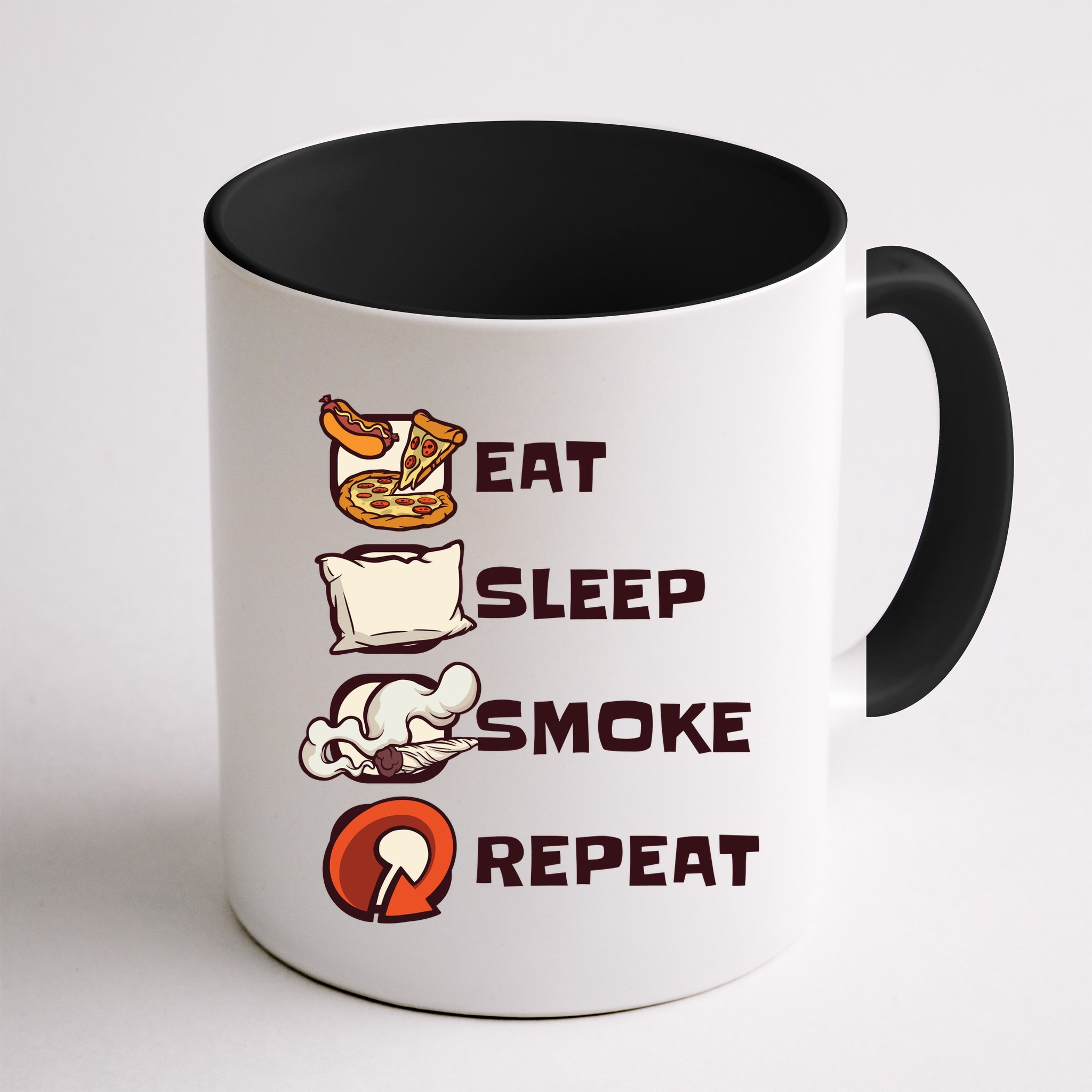 Eat Sleep Smoke Repeat Mug