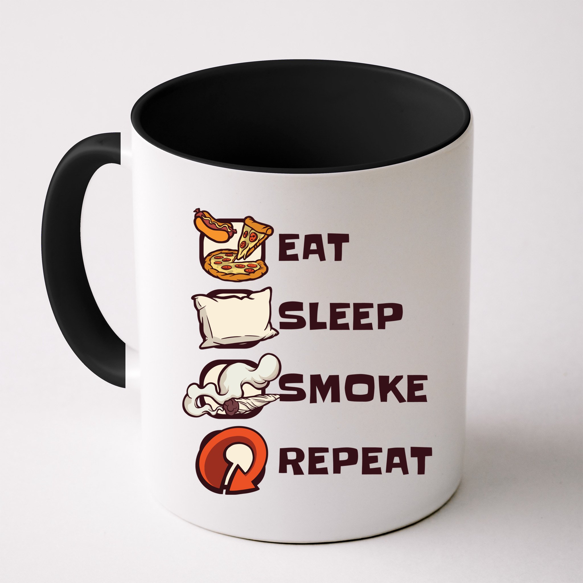 Eat Sleep Smoke Repeat Mug