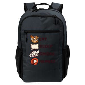 Eat Sleep Smoke Repeat Daily Commute Backpack