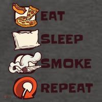 Eat Sleep Smoke Repeat Vector Backpack