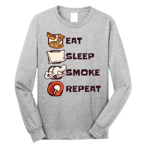 Eat Sleep Smoke Repeat Long Sleeve Shirt