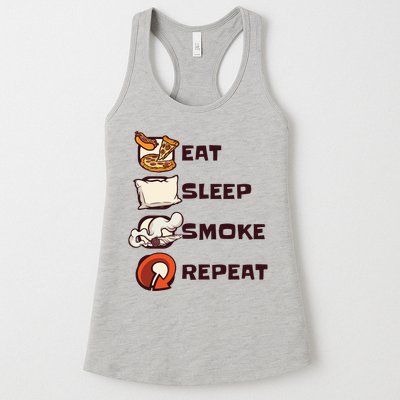 Eat Sleep Smoke Repeat Womens Tank Top