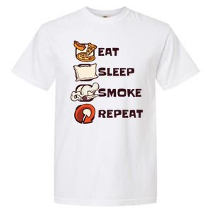 Eat Sleep Smoke Repeat Garment-Dyed Heavyweight T-Shirt