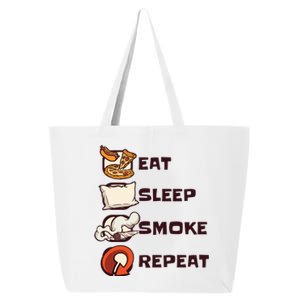 Eat Sleep Smoke Repeat 25L Jumbo Tote