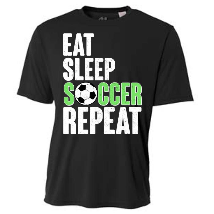 Eat Sleep Soccer Repeat Cooling Performance Crew T-Shirt