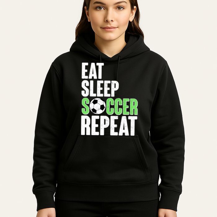 Eat Sleep Soccer Repeat Hoodie
