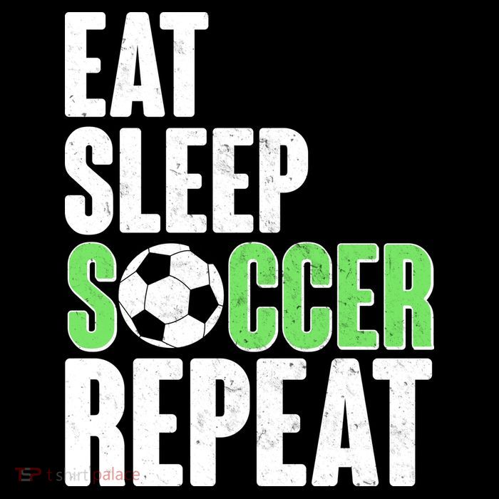 Eat Sleep Soccer Repeat Button