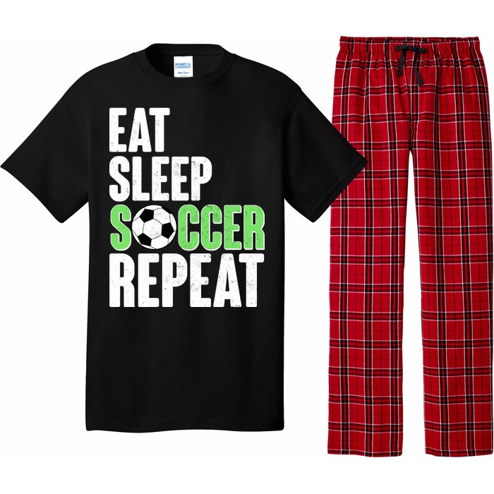 Eat Sleep Soccer Repeat Pajama Set