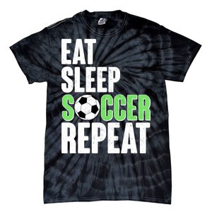 Eat Sleep Soccer Repeat Tie-Dye T-Shirt