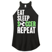 Eat Sleep Soccer Repeat Women's Perfect Tri Rocker Tank