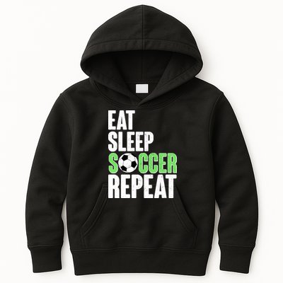 Eat Sleep Soccer Repeat Kids Hoodie