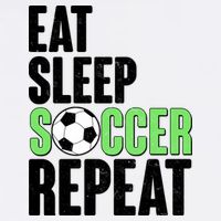Eat Sleep Soccer Repeat Garment-Dyed Sweatshirt