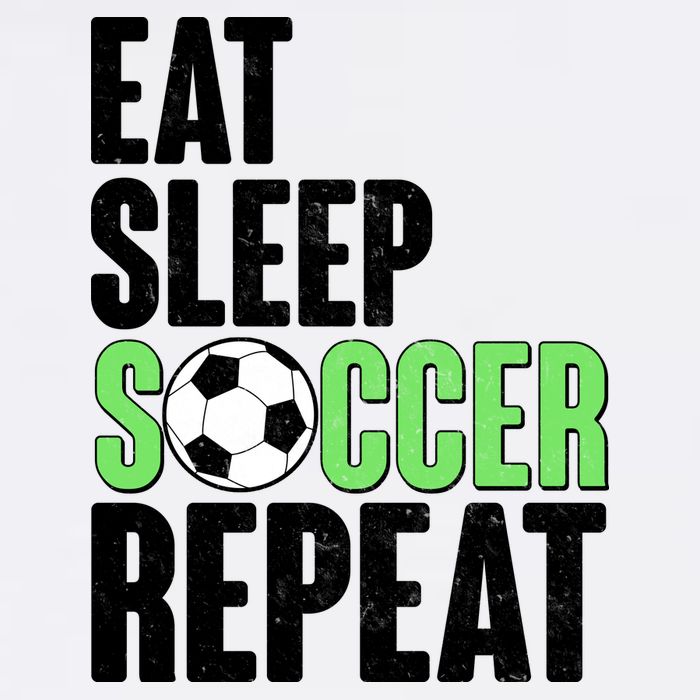 Eat Sleep Soccer Repeat Garment-Dyed Sweatshirt