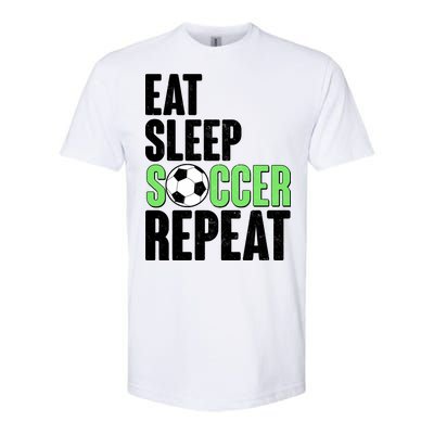 Eat Sleep Soccer Repeat Softstyle® CVC T-Shirt