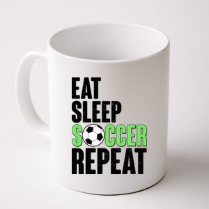 Eat Sleep Soccer Repeat Coffee Mug