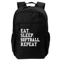 Eat Sleep Softball Repeat Backpack