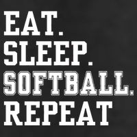 Eat Sleep Softball Repeat 15oz Campfire Ceramic Mug
