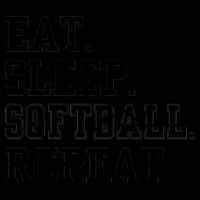 Eat Sleep Softball Repeat 16oz Travel Tumbler