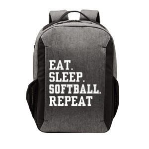 Eat Sleep Softball Repeat Vector Backpack